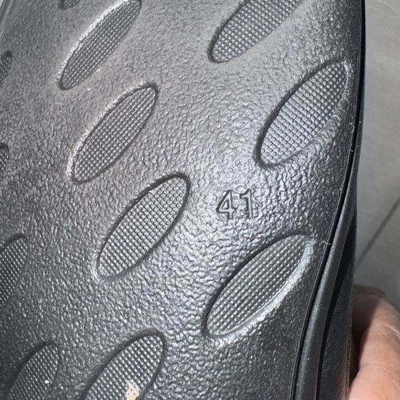 Ecco Womens Black Leather Loafers Size 41 US 10-10.5 - Picture 8 of 9